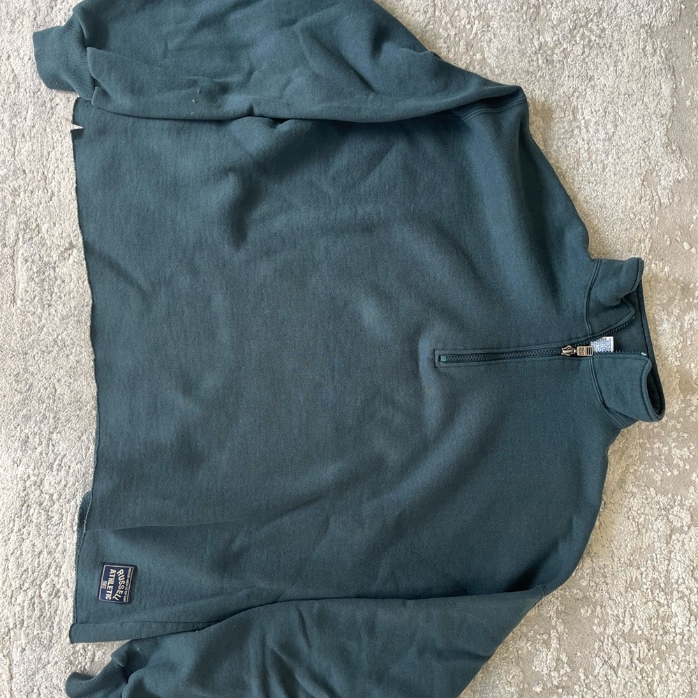 Russell Athletic Blue Zip Up Sweater